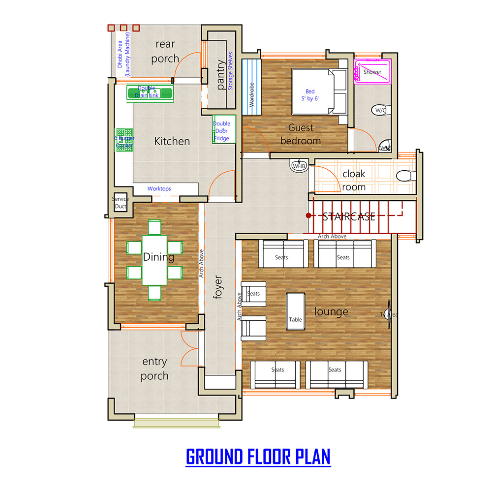 Tevvo Build 4 Bedroom Maisonette Four Bedroom DF-002